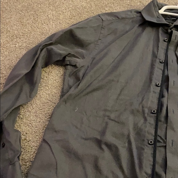 High quality gray button down 100% cotton - Picture 5 of 8